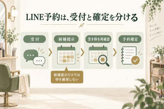 LINE予約の往復を減らす受付ルールと返信文4例